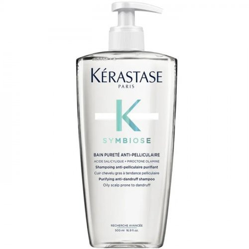 Kerastase Symbiose Bain Pureté Anti-Pelliculaire Valomasis šampūnas nuo pleiskanų riebiai ir jautriai galvos odai, linkusiai į pleiskanas 250ml