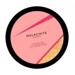 Malachite Cosmetics Strawberry Ice Cream Scrub Švytėjimo suteikiantis kūno šveitiklis 200g