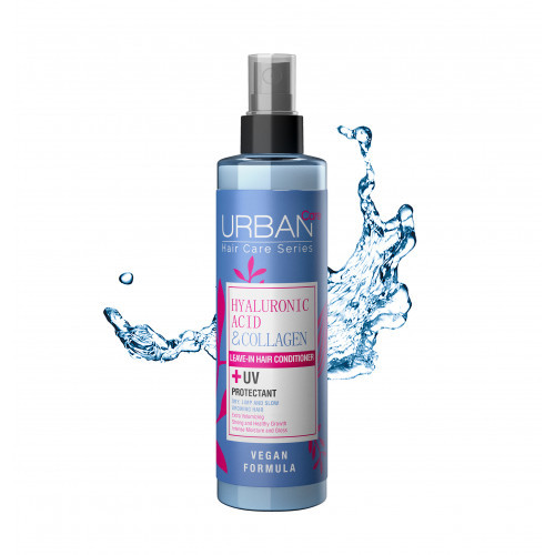 Urban Care Hyaluronic Acid & Collagen Leave-In Hair Conditioner Nenuskalaujamas kondicionierius plaukams 200ml