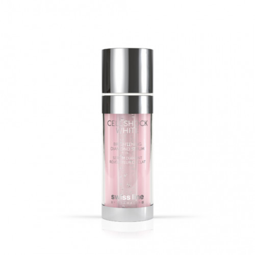 Swiss Line Cell Shock White Brightening Diamond Serum Senėjimą atitolinantis, pigmentaciją mažinantis serumas 35ml