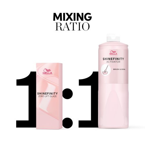 Wella Professionals Shinefinity Zero Lift Glaze Demi-Permanent Geliniai plaukų dažai 60ml