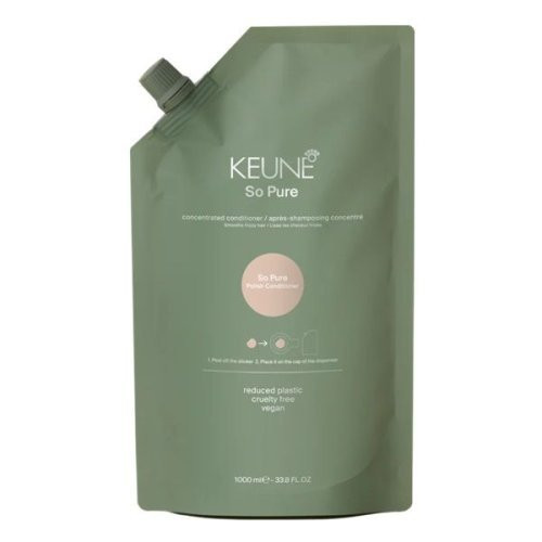 Keune So Pure Polish Shampoo Refill Šampūno papildymas, suteikiantis plaukams glotnumo ir blizgesio 400ml