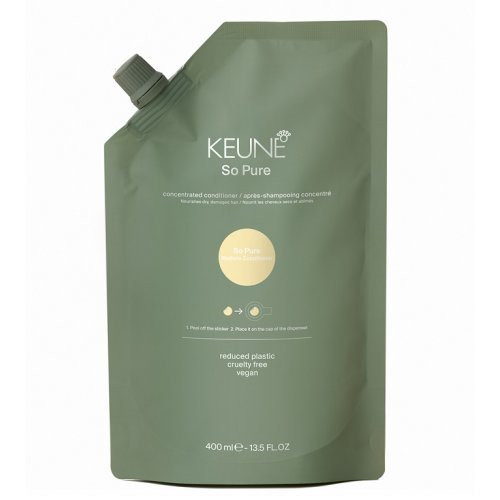 Keune So Pure Restore Conditioner Refill Kondicionierius sausiems, pažeistiems plaukams, papildymas 400ml