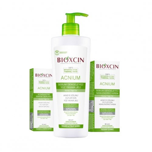 Bioxcin (Bioxsine) Acnium Rinkinys probleminei veido odai