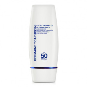 Germaine de Capuccini Excel Therapy O2 UV Urban Shield Pollution Daily Protective Care 50SPF Apsauginė priemonė nuo UV spindulių ir taršos, su apsauga 30ml