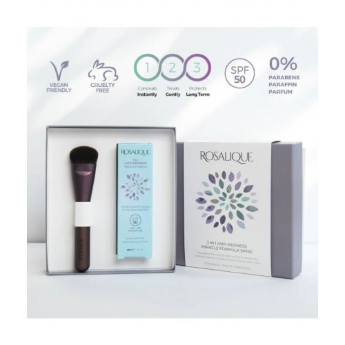 Rosalique 3 in 1 Anti-Redness Gift Set Veido priežiūros rinkinys raustančiai veido odai 30ml