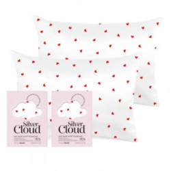 Silver Cloud Satin Pillowcase Twinpack Sidabro jonais prisotintas satino pagalvių užvalkalai Caramel