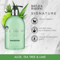 Baylis & Harding Aloe, Tea Tree & Lime Anti Bacterial Hand Wash Rankų muilas 500ml