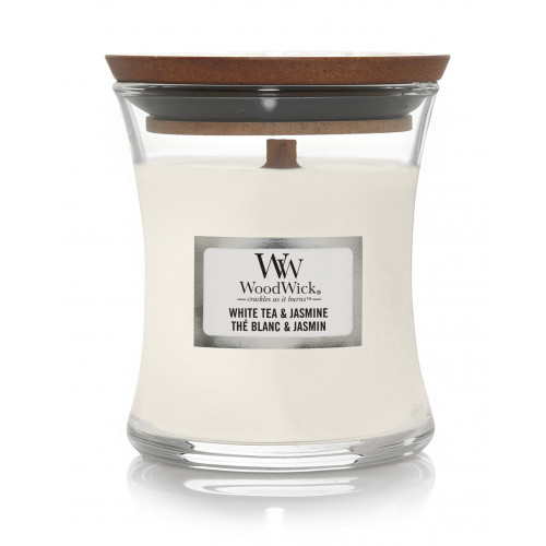 WoodWick White Tea & Jasmine Candle Žvakė Heartwick