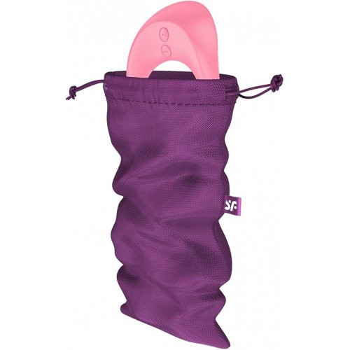 Satisfyer Treasure Bag Purple Sekso žaislų laikymo maišelis M 