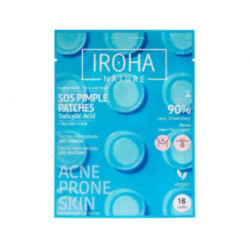 IROHA Nature Hydrocolloid Face & Body SOS Pimple Patches Hidrokoloidiniai pleistrai nuo spuogų 18vnt