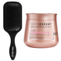 Milano Brush Rinkinys: Classic Paddle plaukų šepetys ir L'oreal Professionnel Vitamino Color A-OX Jelly kaukė