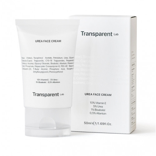 Transparent Lab Urea Face Cream Drėkinantis veido kremas su 5% šlapalo 50ml