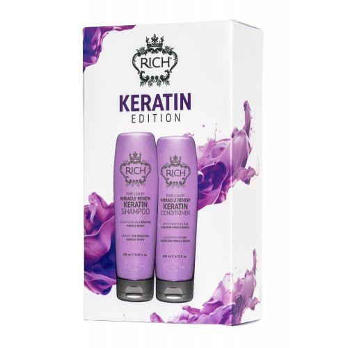 Rich Pure Luxury Keratin Edition Plaukus stiprinantis priemonių rinkinys su keratinu