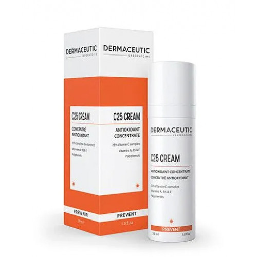 Dermaceutic C25 Antioxidant Concentrate Cream Antioksidacinis dieninis kremas su vitaminu C 30ml