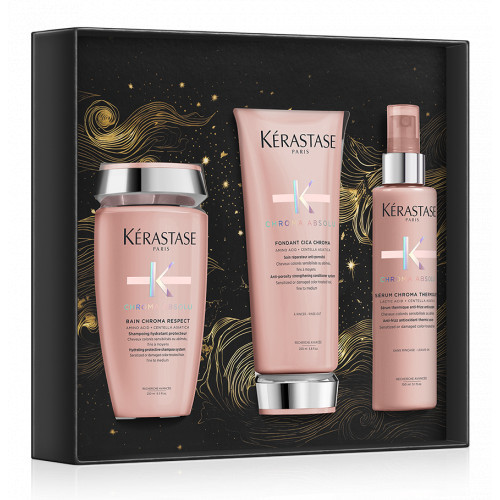 Kerastase Chroma Absolu Holiday Gift Set 2024 Drėkinamasis, apsauginis dažytų plaukų rinkinys