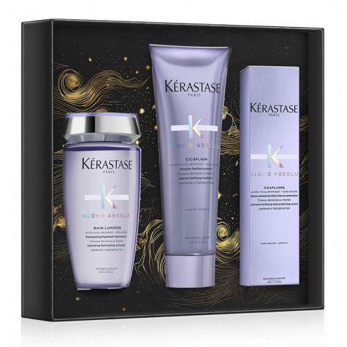 Kerastase Blond Holiday Gift Set 2024 Šviesintų plaukų priežiūros priemonių rinkinys