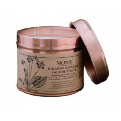 Monsi Aromatic Candle Black Amber With Wild Violet Aromatinė žvakė Juodasis gintaras ir laukinė žibutė 100ml