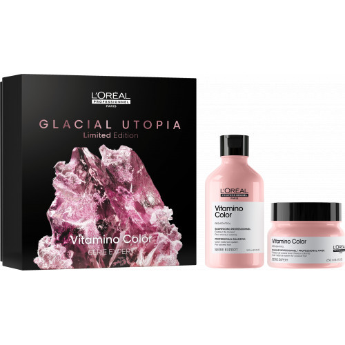 L'Oréal Professionnel Glacial Utopia Vitamino Color DUO Dažytų plaukų priežiūros rinkinys