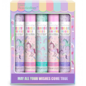 Baylis & Harding Rainbow Sparkle And A Magical Unicorn Gift Set Šventinis vonios rinkinys vaikams Rinkinys