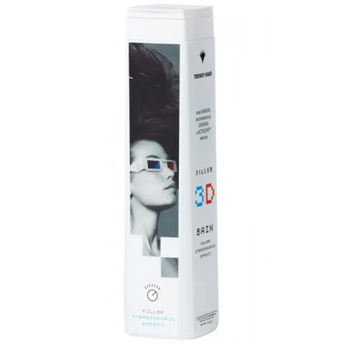 Trendy Hair Bain Filler 3D Shampoo Apimties suteikiantis šampūnas 300ml