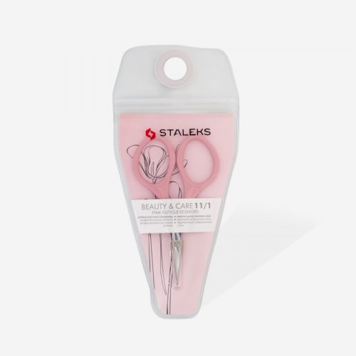 Staleks Beauty and Care Pink Cuticle Scissors Žirklutės odelėms Type 1