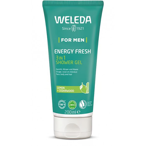 Weleda Men Active Fresh 3in1 Shower Gel Dušo gelis 200ml