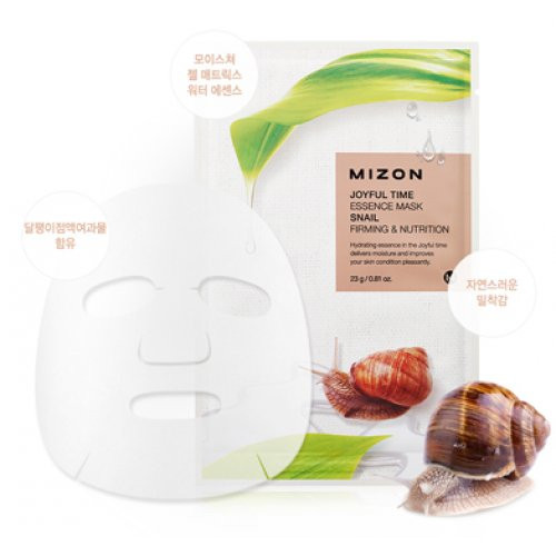 Mizon Joyful Time Essence Mask Snail Veido kaukė su sraigių sekretu 23g