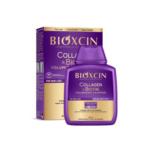 Bioxsine Collagen & Biotin Volumizing Shampoo Apimties suteikiantis plaukų šampūnas 300ml