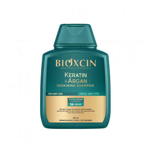 Bioxsine Keratin & Argan Repairing Shampoo Atstatomasis plaukų šampūnas 300ml