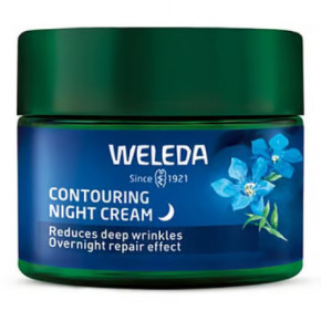 Weleda Blue Gentian & Edelweiss Contouring Night Cream Stangrinamasis naktinis veido kremas 40ml