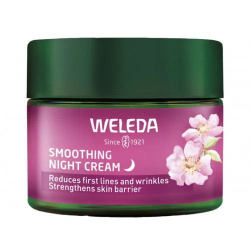 Weleda Wild Rose & White Tea Smoothing Night Cream Naktinis veido kremas 40ml