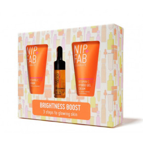 NIP + FAB Brightness Boost Gift Set Veido priežiūros priemonių rinkinys su vitaminu C