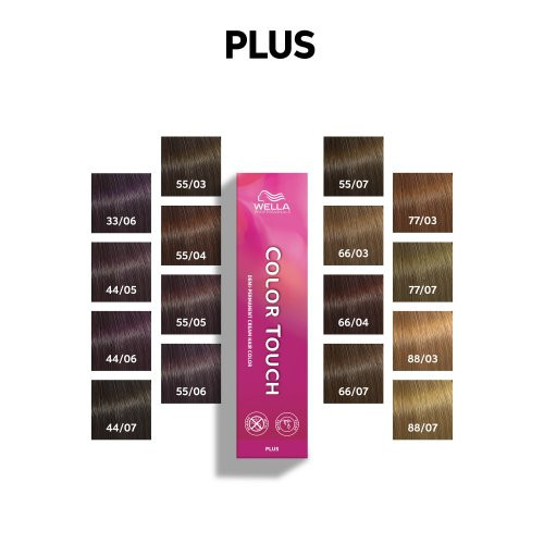 Wella Professionals Color Touch Plus Demi-Permanent Hair Color Pusiau permanentiniai plaukų dažai be amoniako 60ml