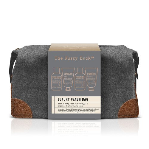 Baylis & Harding The Fuzzy Duck Bergamot, Hemp & Sandalwood Men's Luxury Wash Bag Gift Set Kūno priežiūros rinkinys