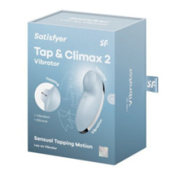 Satisfyer Tap and Climax 2 Vibrator Klitorinis vibratorius - stimuliatorius Blue