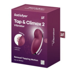 Satisfyer Tap and Climax 2 Vibrator Klitorinis vibratorius - stimuliatorius Blue