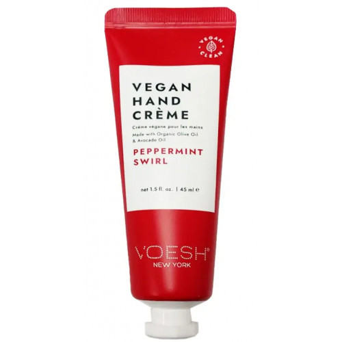 VOESH Vegan Hand Creme Peppermint Swirl Rankų kremas, pipirmėčių kvapo 45ml