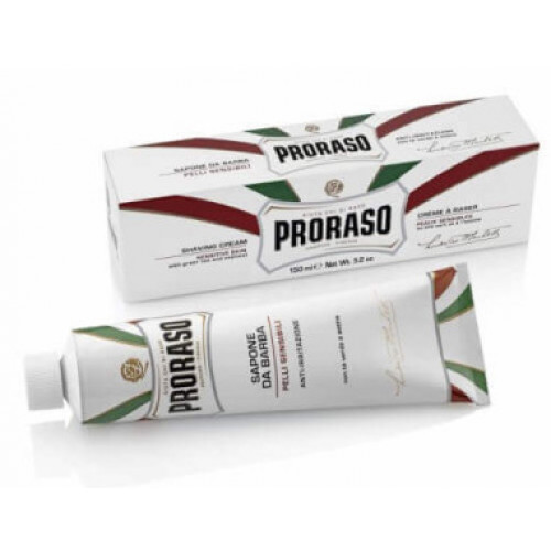 Proraso Sapone Da Barba Having Cream White Raminantis skutimosi kremas jautriai odai 150ml