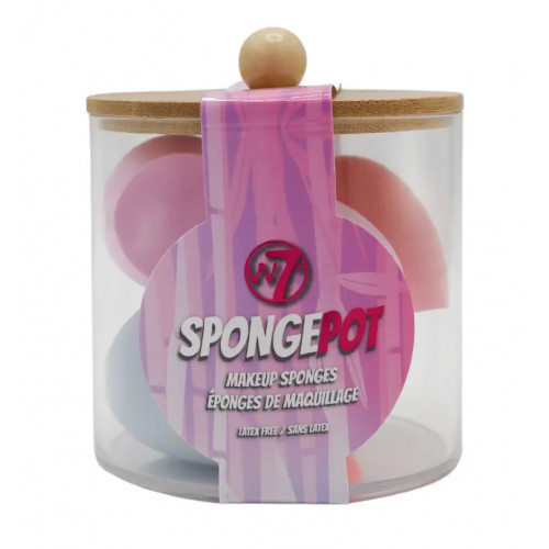 W7 cosmetics Sponge Pot Make up Sponges Set Makiažio kempinėlių rinkinys indelyje Rinkinys