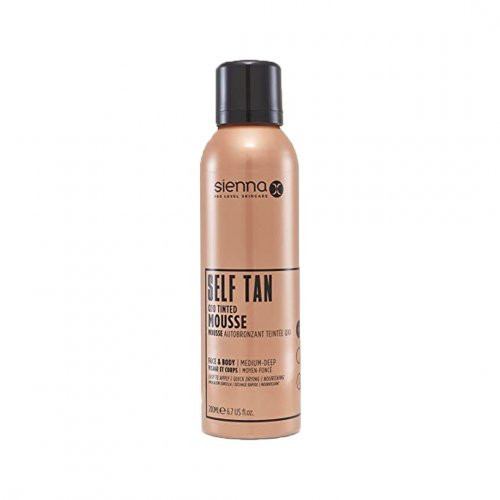 Sienna X Sleep Q10 Tinted Self Tan Mousse Savaiminio įdegio putos 200ml