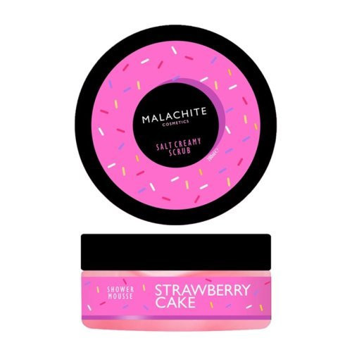 Malachite Cosmetics Strawberry Cake Shower Mousse Dušo suflė 150g