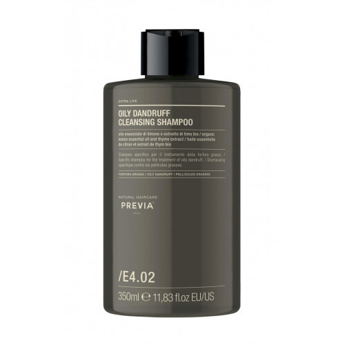 PREVIA Extra Life Oily Dandruff Clenasing Shampoo Šampūnas riebioms pleiskanoms 350ml