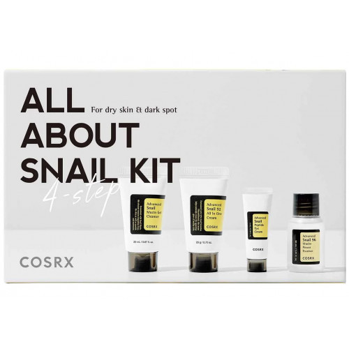 COSRX Most Loved 4-step Advanced Snail Trial Veido priežiūros rinkinys