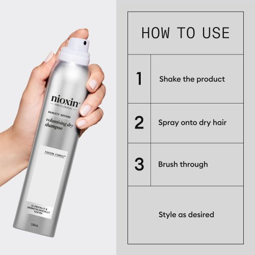 Nioxin Volumizing Dry Shampoo Apimties suteikiantis sausas šampūnas 180ml