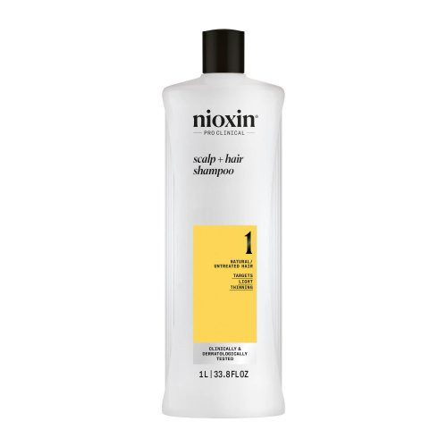 Nioxin System 1 Shampoo Galvos odos ir plaukų šampūnas nestipriai retėjantiems plaukams 300ml