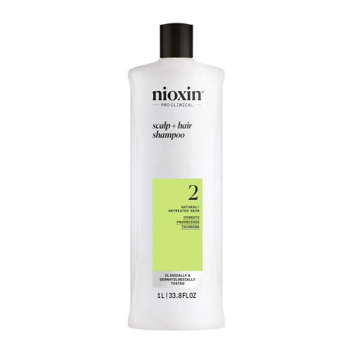 Nioxin System 2 Shampoo Galvos odos ir plaukų šampūnas stipriai retėjantiems plaukams 300ml