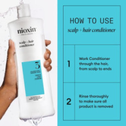 Nioxin System 3 Conditioner Galvos odos ir plaukų kondicionierius nestipriai retėjantiems plaukams 300ml