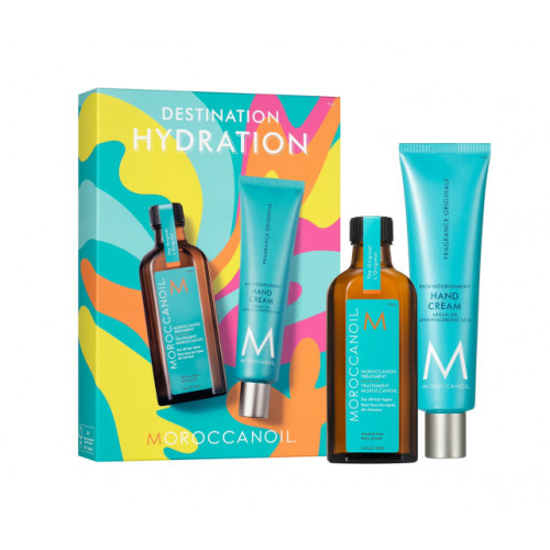 Moroccanoil Destination Hydration Plaukų ir rankų priežiūros rinkinys