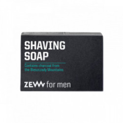 ZEW Shaving Soap With Charcoal Skutimosi muilas su anglimi 85g